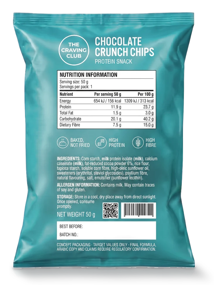 Chocolate Crunch pack, back